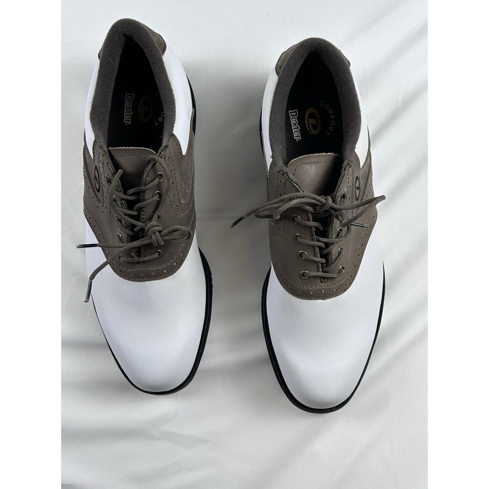 Dexter Shoes Mens Wedgewood Soft Spiked Golf Shoes Water Resistant Sz 10